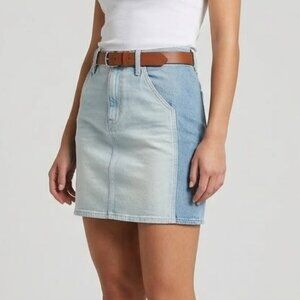 J.Crew Two-Tone Denim Mini Skirt Size 28 NWT